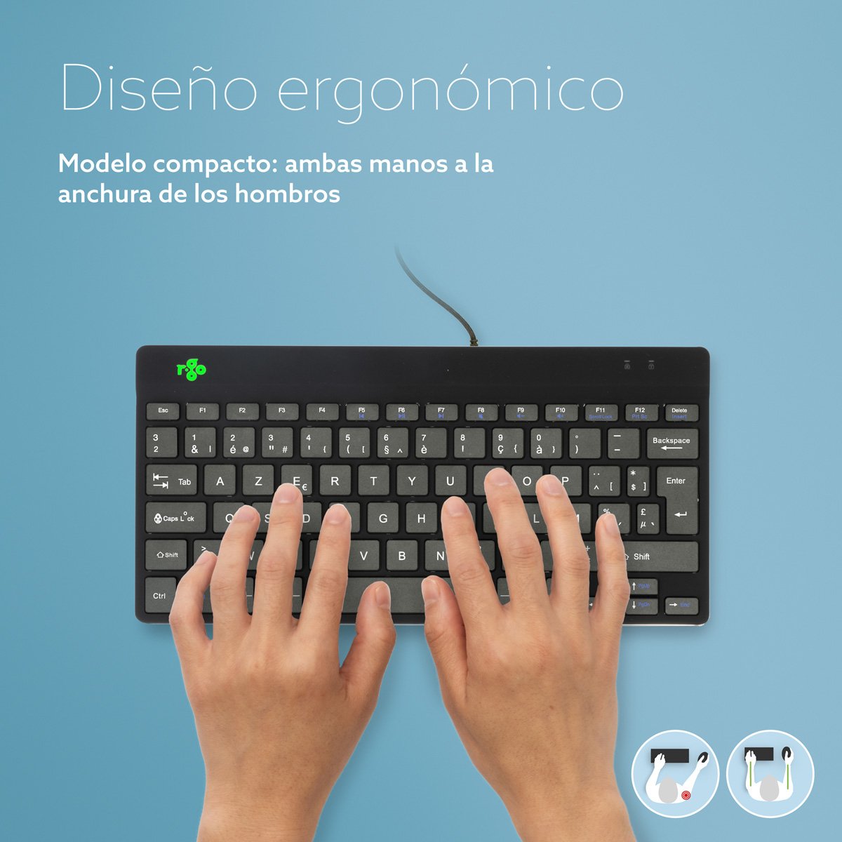 EAN 8719274491422 - R-Go Tools RGOCOBEWDBL teclado USB Belga imagen 5