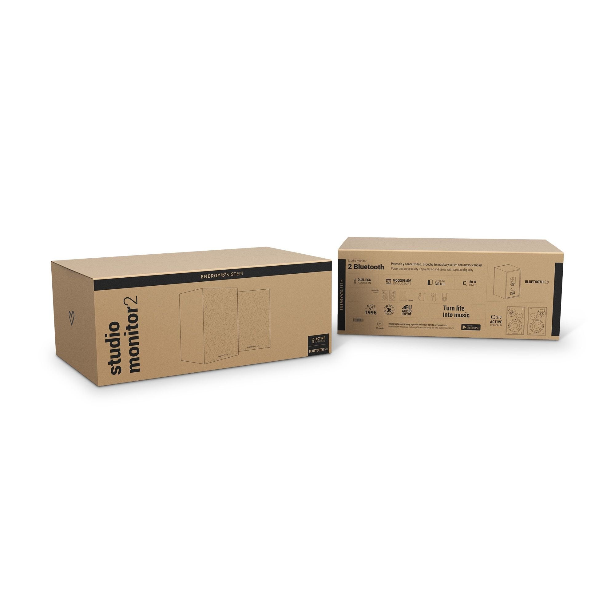 EAN 8432426452866 - Energy Sistem Studio Monitor 2 Bluetooth De 2 vías Gris, Madera Inalámbrico y alámbrico 50 W imagen 8