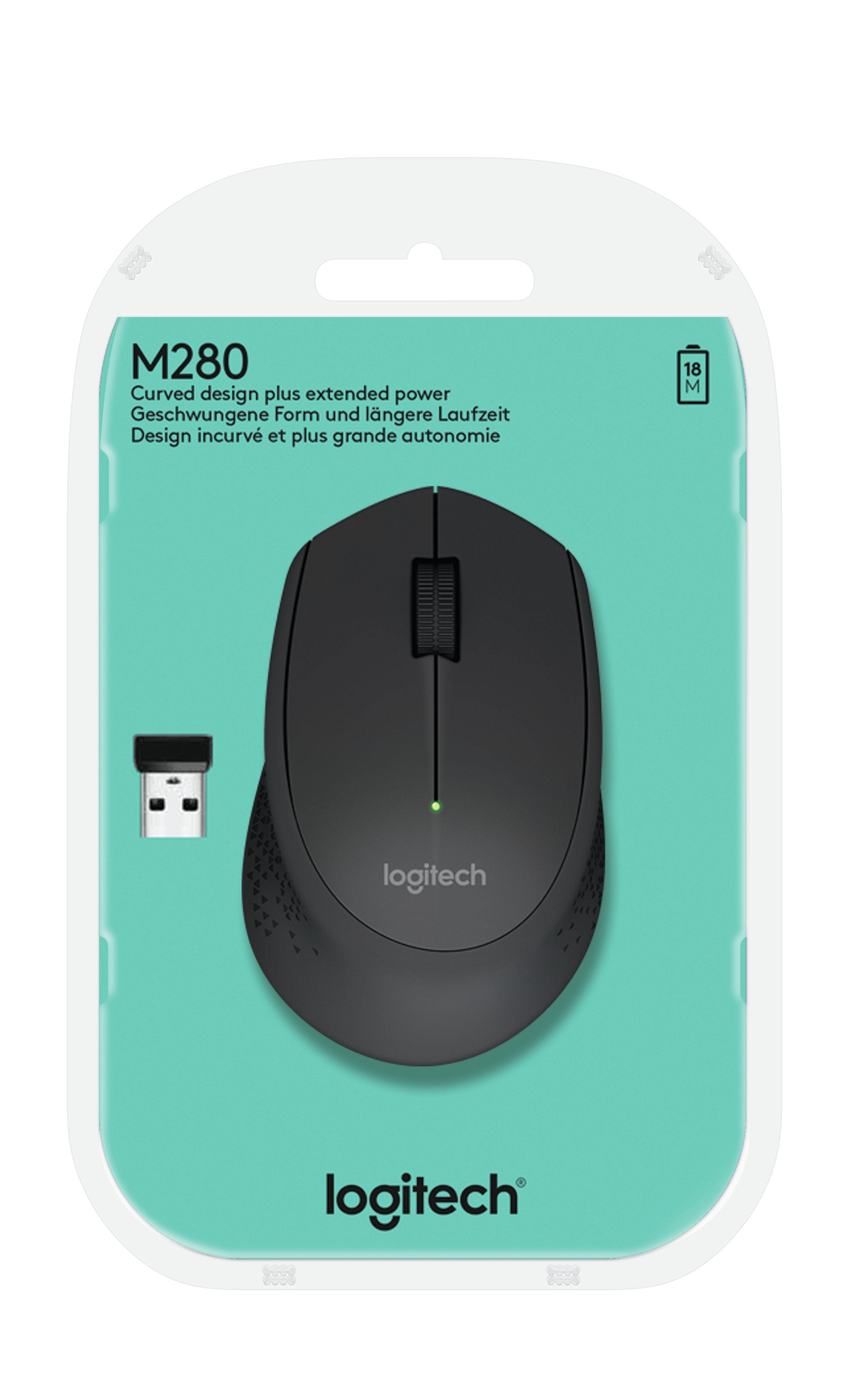 Logitech M280 Ratón Inalámbrico Hasta 1000 Dpi 910-004287