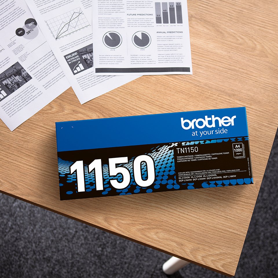 EAN 4977766842044 - Brother TN-1150 cartucho de tóner 1 pieza(s) Original Negro imagen 3
