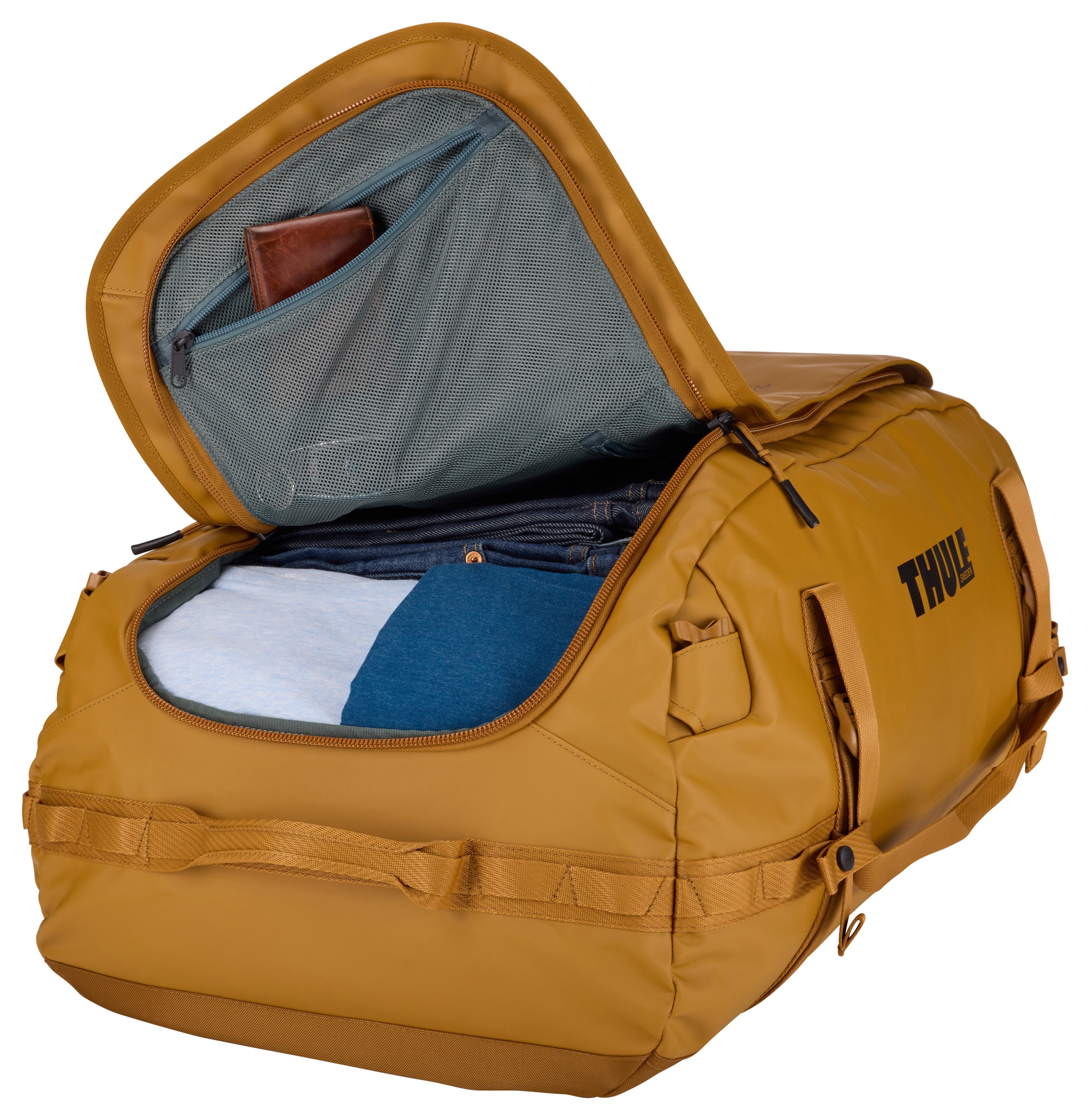 EAN 0085854255295 - Thule Chasm TDSD304 Golden Brown bolso de lona 90 L Poliéster Marrón imagen 9