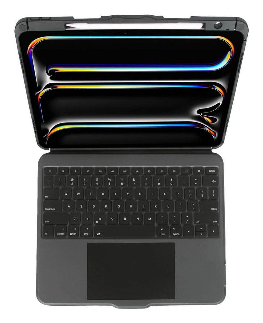 Targus Versavu Caja De Teclado Y Folio (Caja Del Teclado) Con Panel Táctil Retroiluminación Inalámbrico Bluetooth 5.0 Qwerty Reino Unido Negro Para Apple 13-Inch Ipad Pro (M4)
