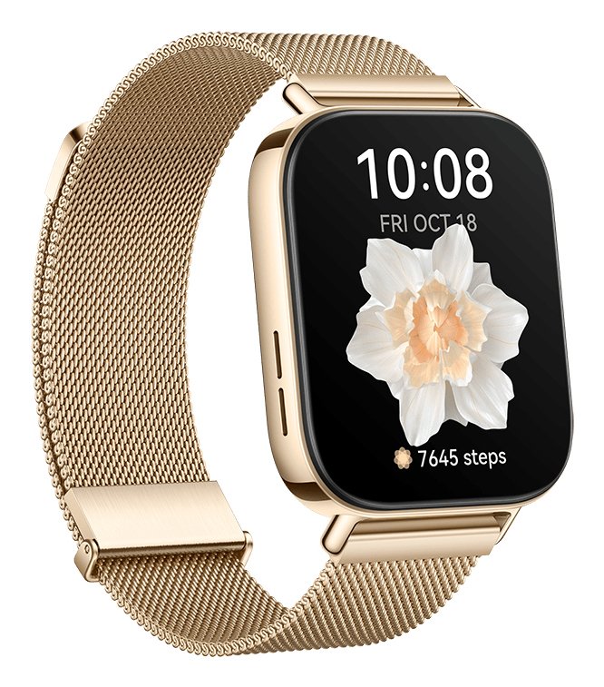 EAN 6942103128790 - Huawei WATCH FIT 3 4,62 cm (1.82") AMOLED 43.2 mm Digital 408 x 480 Pixeles Pantalla táctil Oro Wifi GPS imagen 3