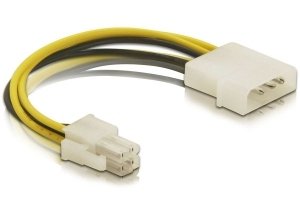 EAN 4043619823918 - DeLOCK Cable P4 male > Molex 4pin male Multicolor 0,13 m imagen 1