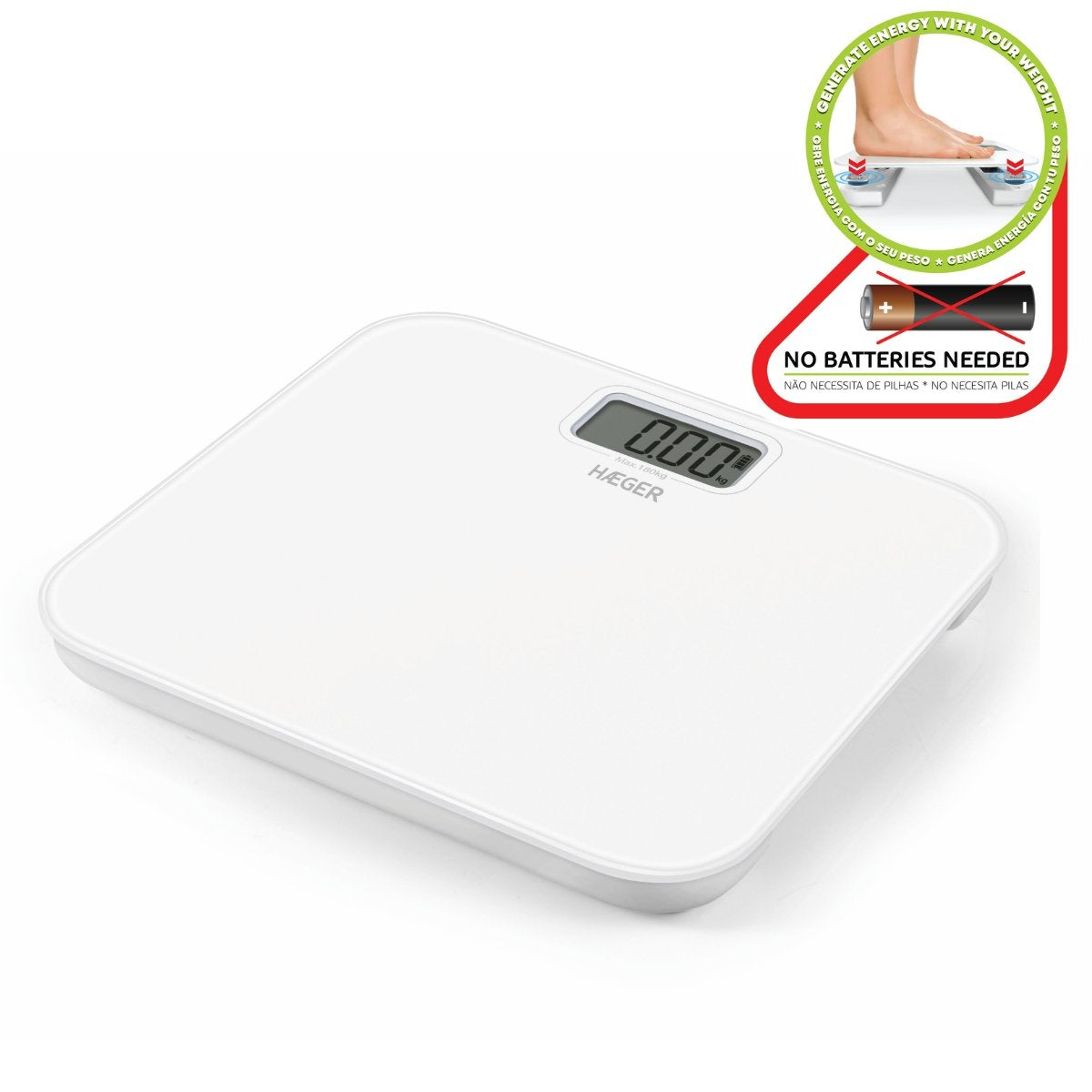 Haeger Kinetic B Scula De Ba O Ecol Gica (Sin Pilas)