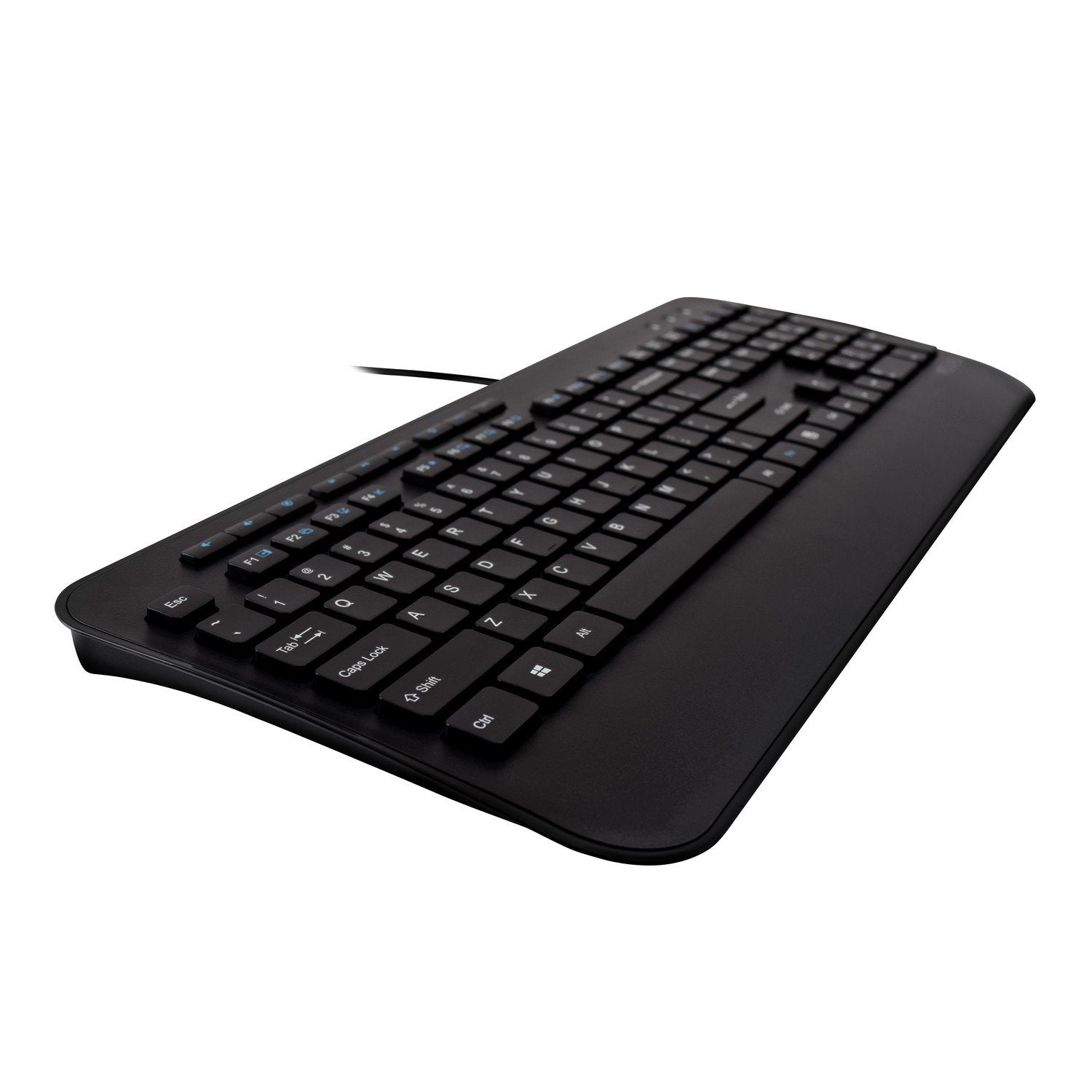 V7 Teclado Usb De Tamaño Completo Con Reposamuñecas Y Combo De Ratón Para Ambidiestros - Es