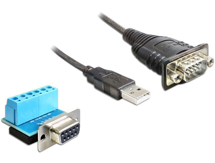EAN 4043619624065 - DeLOCK 62406 cable de serie Negro 0,82 m USB tipo A DB-9 imagen 1