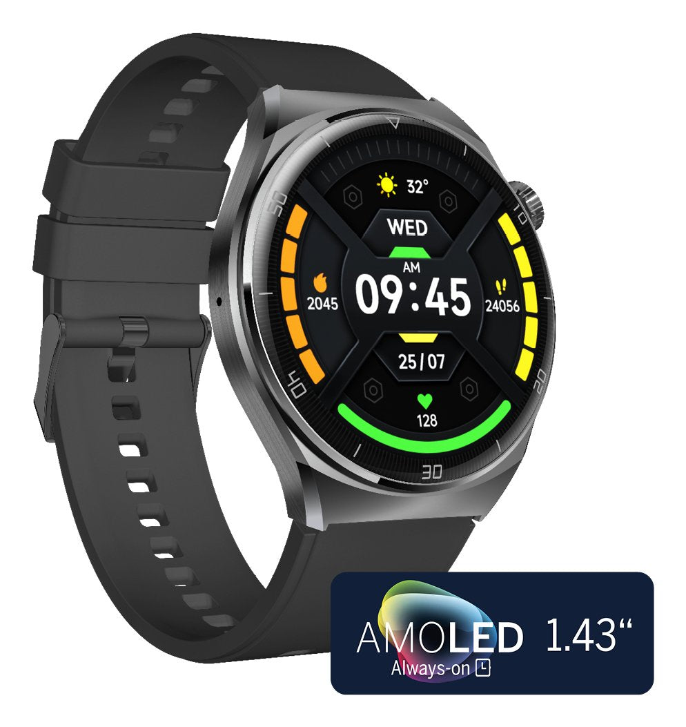 Smartwatch Bea·Fon 401 Black Smartwatch 1.43" Amoled