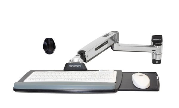 Ergotron Lx Kit De Montaje (Brazo Con Base Fija Extensión Base Bandeja De Teclado Bandeja Corredera Para Ratón Reposamuñecas Soporte Para Ratón) Para Teclado / Ratón Aluminio Pulido Se Puede Instalar En La Pared Para P/N: 45-353-026