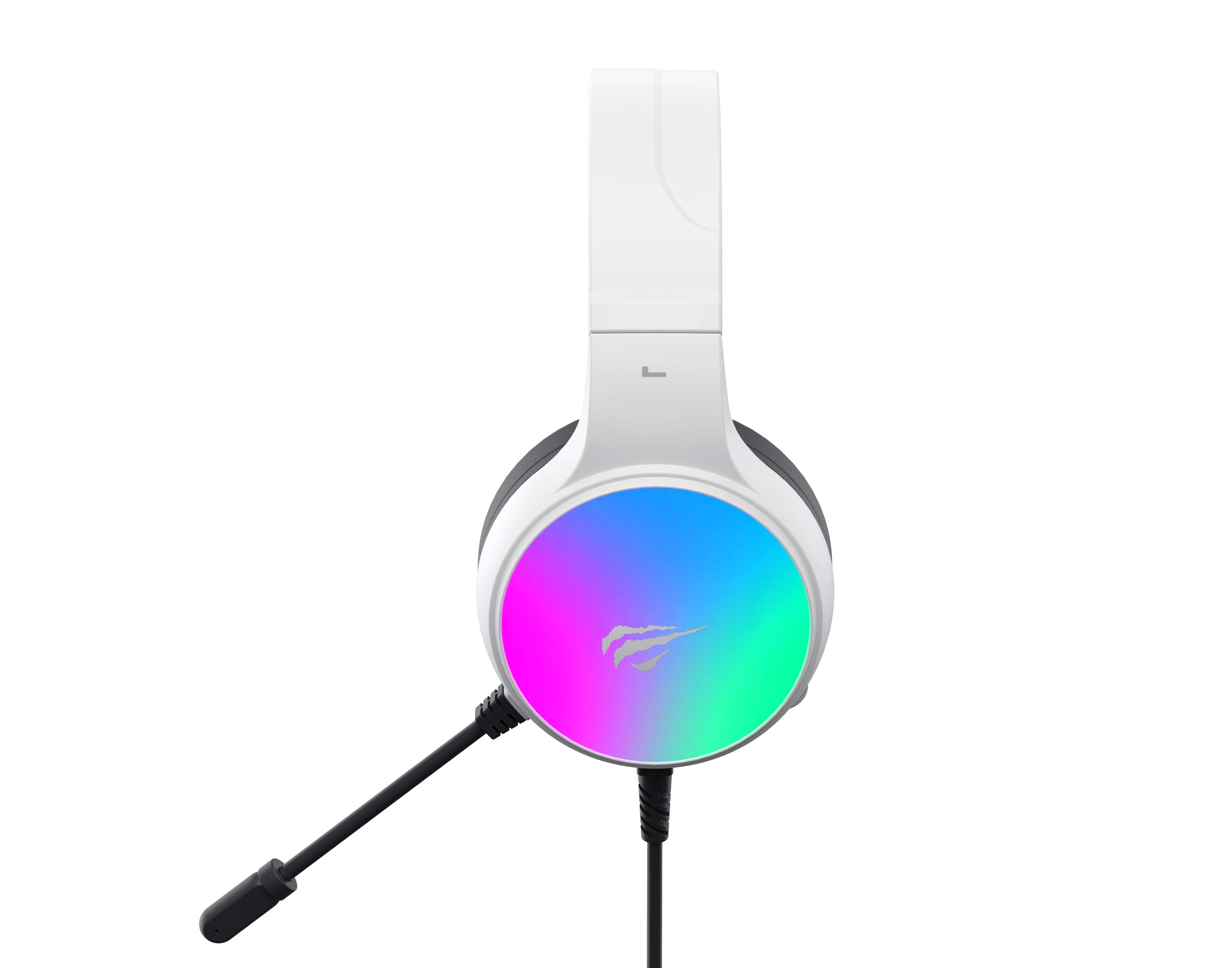 EAN 6939119080532 - Havit H2043U auricular y casco Auriculares Alámbrico Diadema Juego Negro, Blanco imagen 4