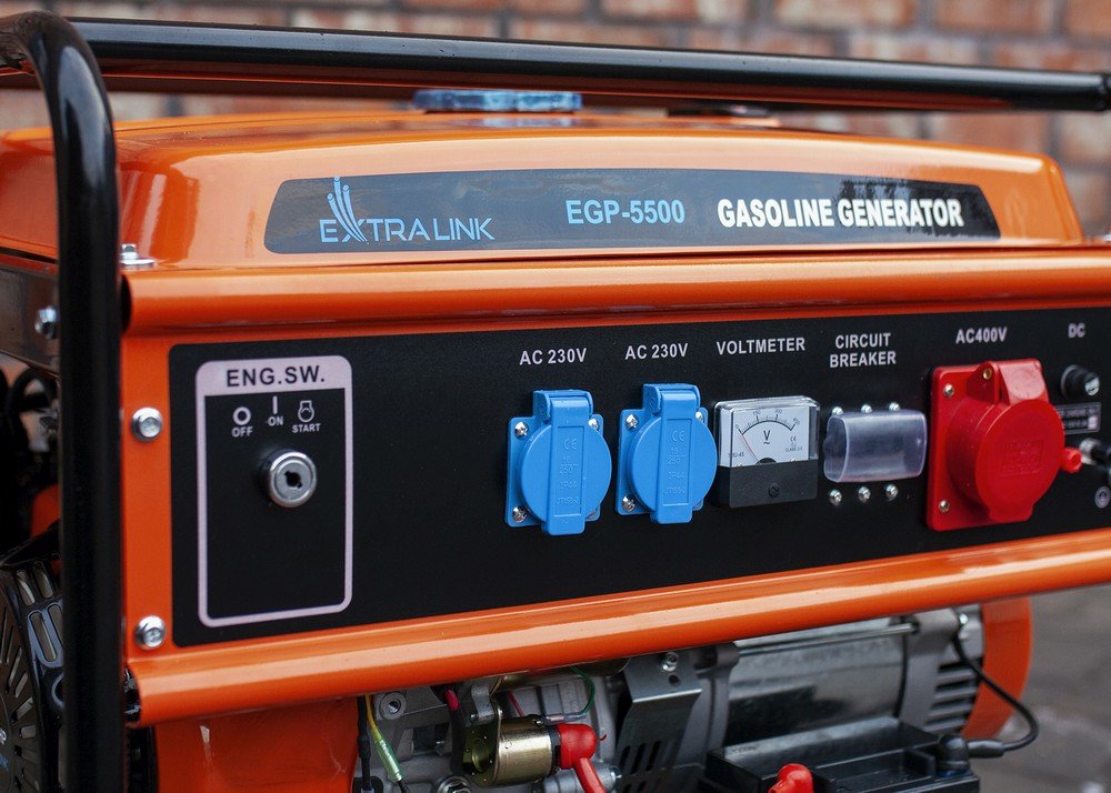 EAN 5905090330356 - Extralink EX.30356 motor-generador 5000 W 25 L Negro, Naranja imagen 4