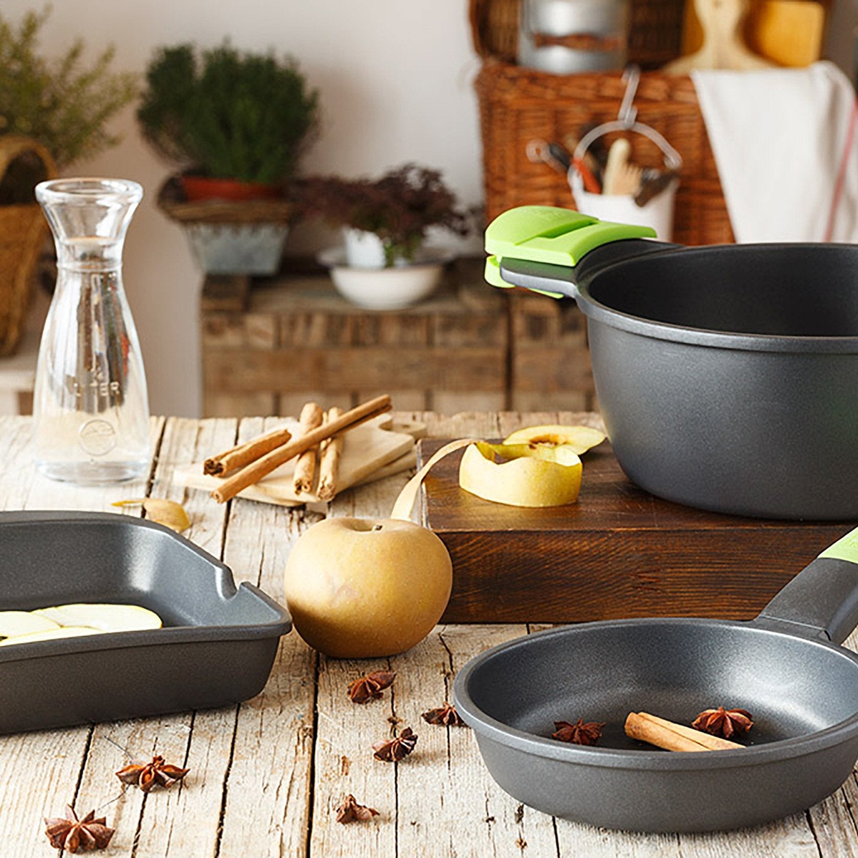 Bra Grill 28 Sin Rayas Prior Verde Aluminio Fundido A121459