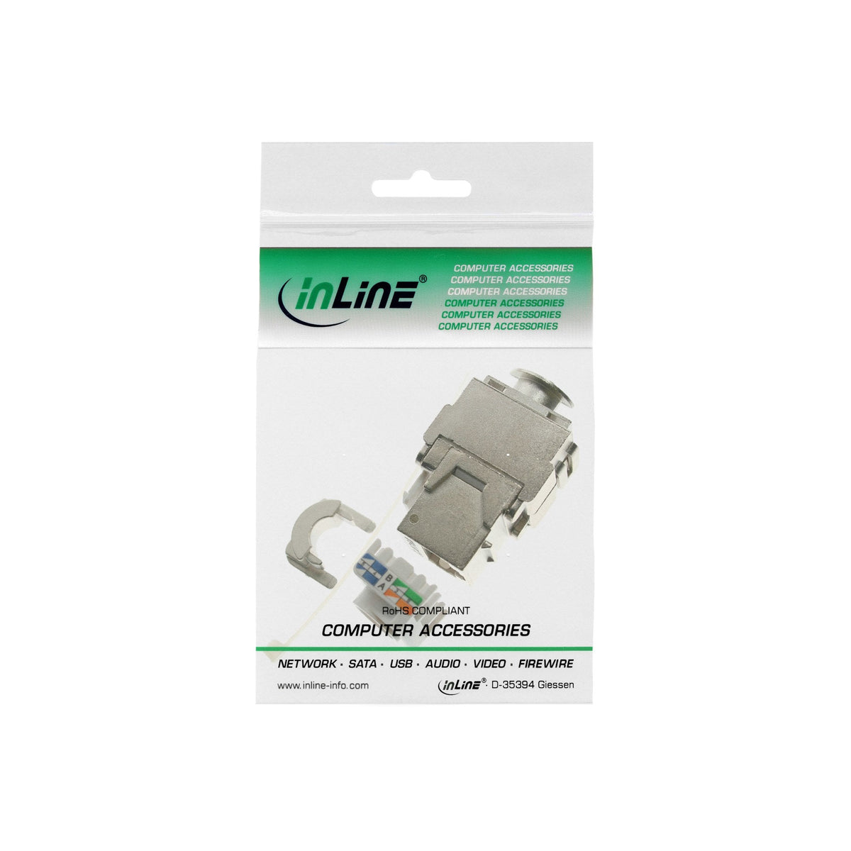 Módulo A Presión Inline Rj45 Keystone Jack Cat.6a