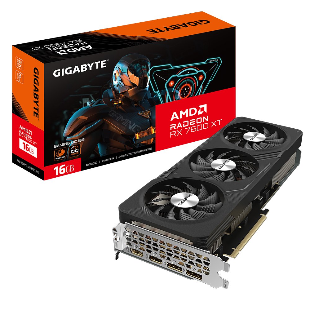Tarjeta Gráfica Gigabyte Radeon Rx7600xt Gaming Oc 16gb Gddr6 2xhdmi 2xdp