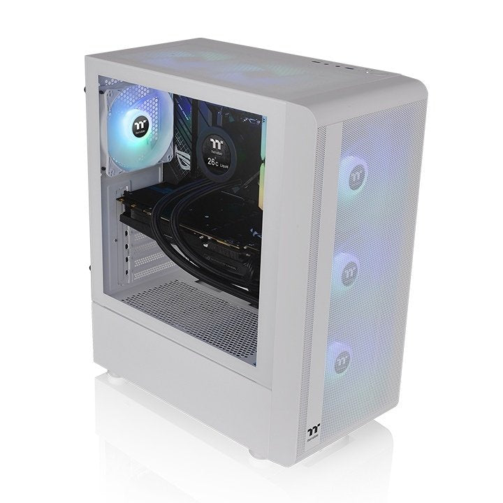 Caja Pc Thermaltake S200 Tg Argb Snow, Ca-1x2-00m6wn-00