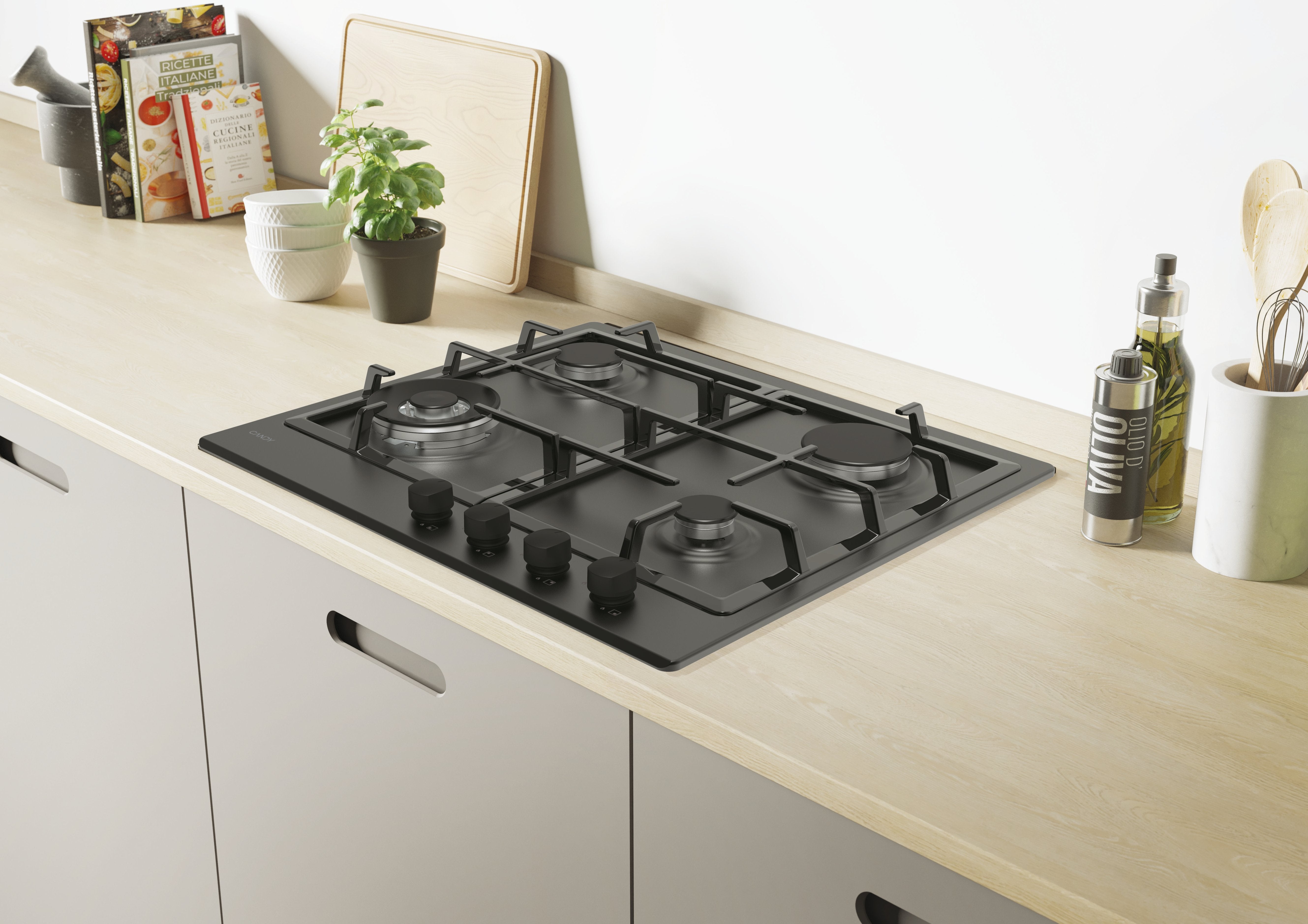 EAN 8059019055633 - Candy Idea CHG6BFB4WB Negro Integrado 60 cm Encimera de gas 4 zona(s) imagen 3