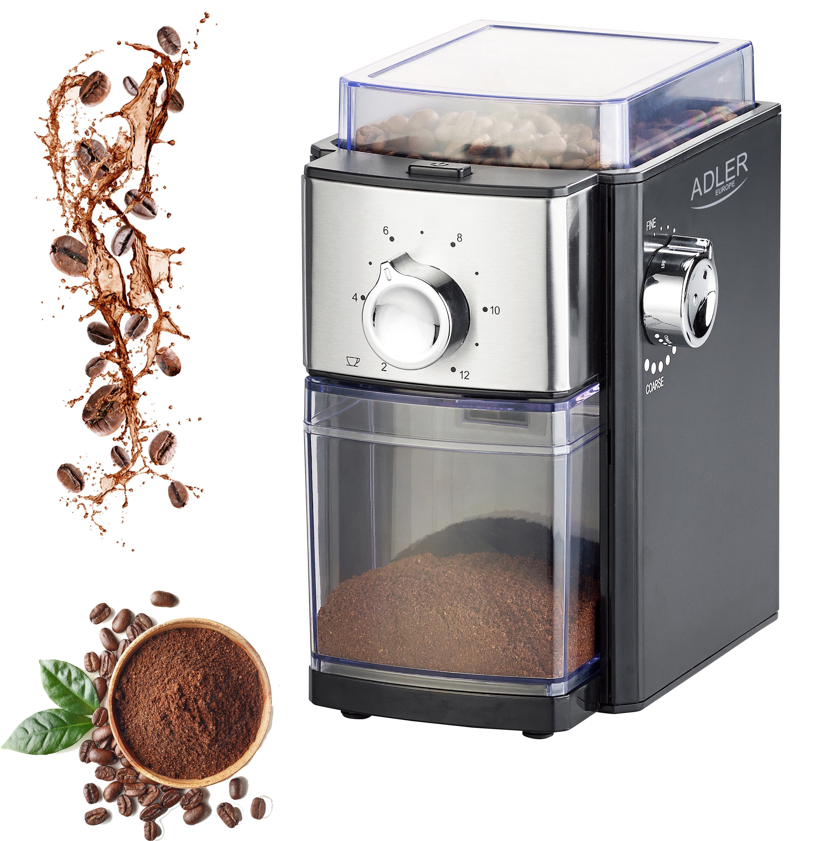 Adler Ad 4448 Molinillo De Café, Negro