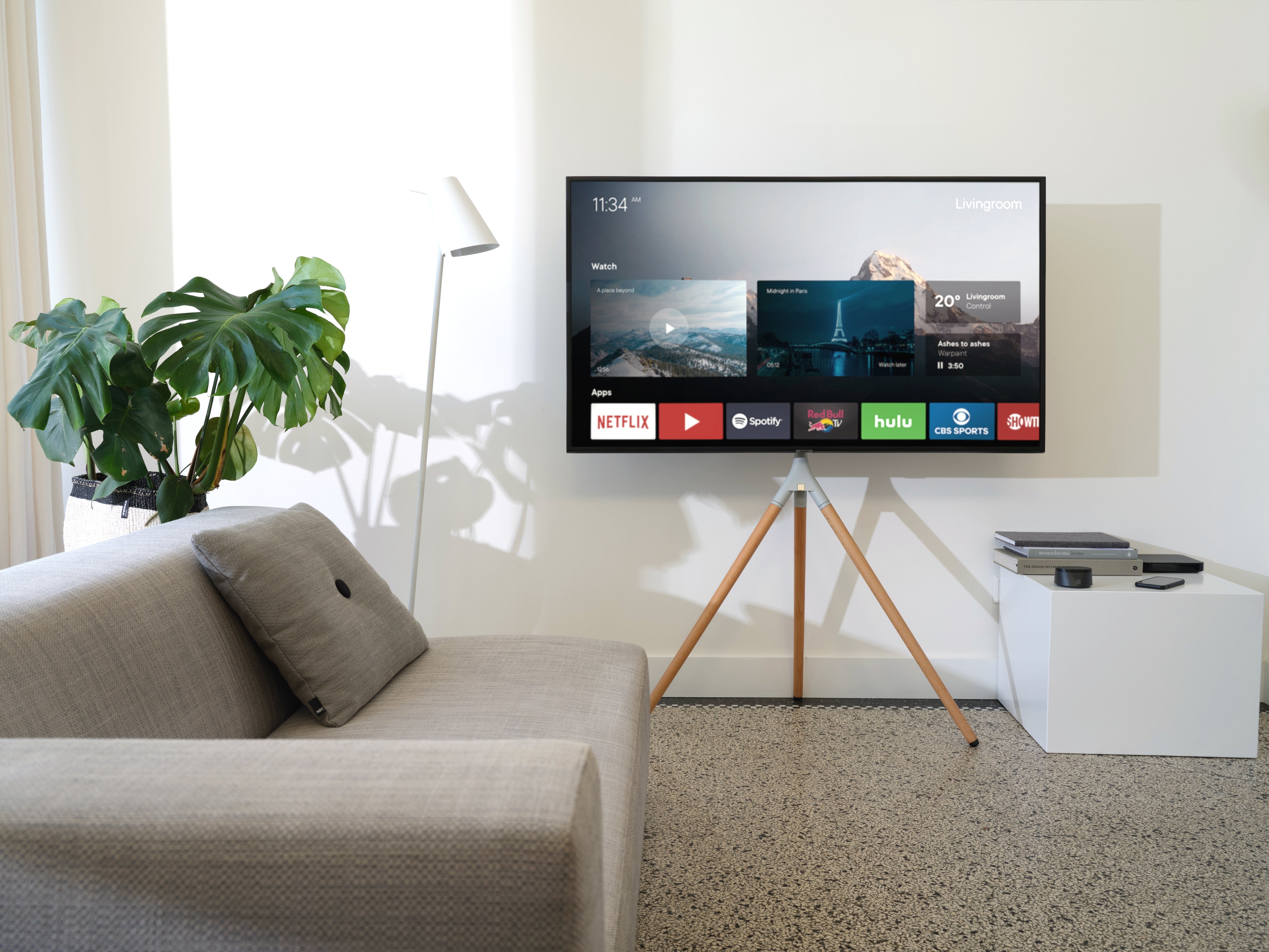 One For All Wm7472 32-65 '' Soporte Para Tv Trípode Ultraslim Turn 360 Light