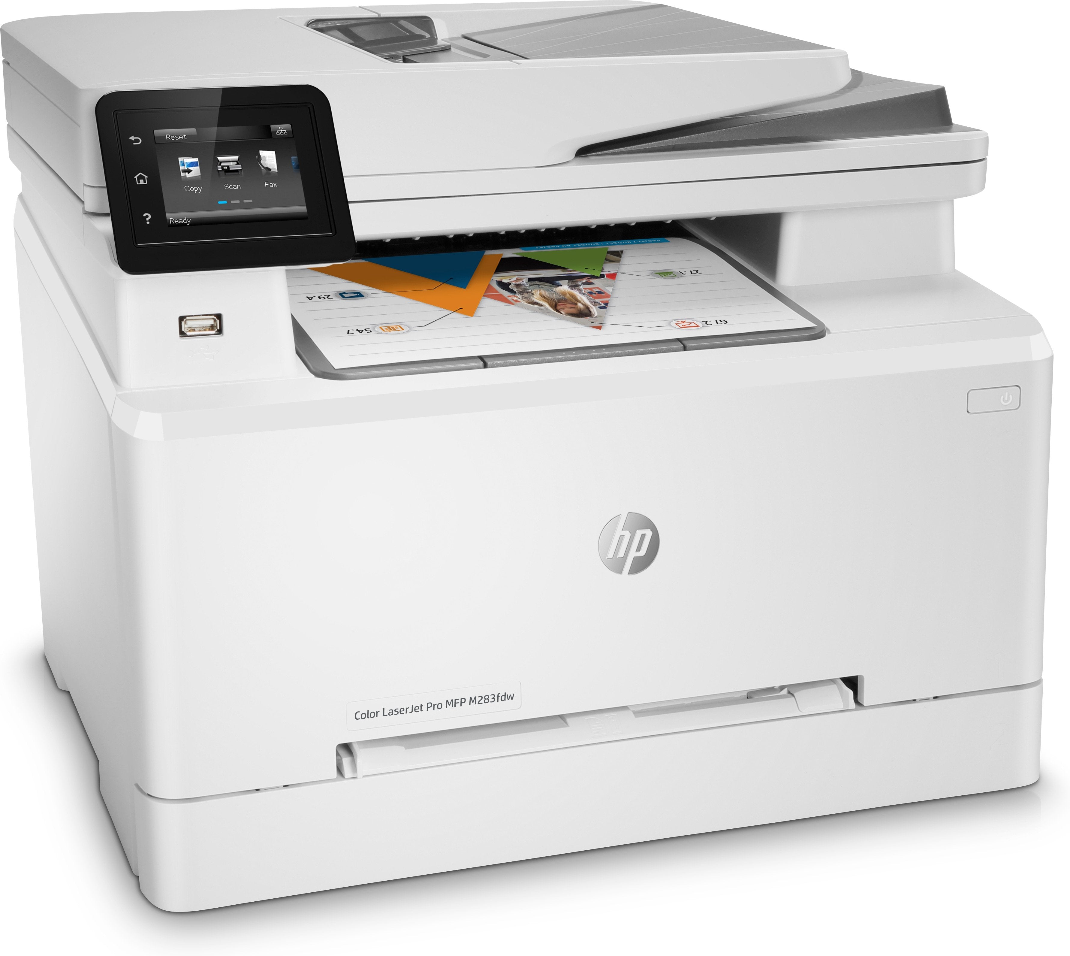 Multifunción Láser Color Hp Láserjet Pro M283fdw Wifi Fax Dúplex Blanca