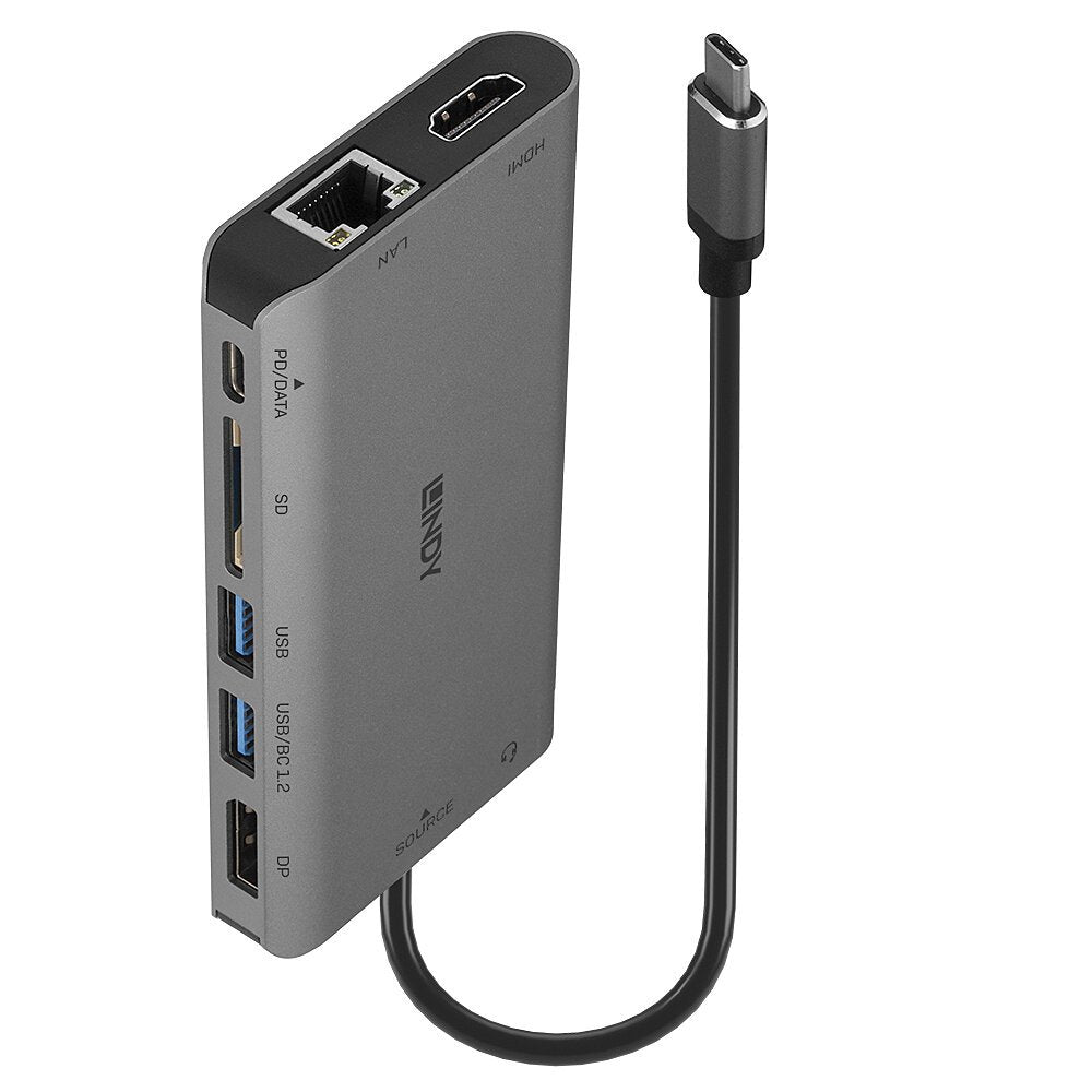 EAN 4002888433235 - Lindy 43323 base para portátil y replicador de puertos Alámbrico USB 3.2 Gen 1 (3.1 Gen 1) Type-C Negro, imagen 1