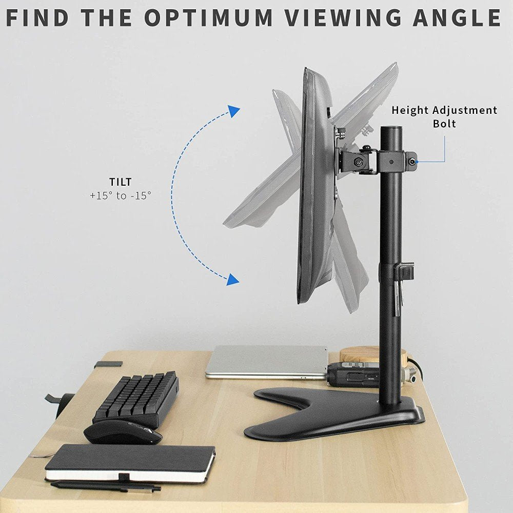 Techly Ica-Lcd 2500 Soporte Para Monitor 68,6 Cm (27") Negro Escritorio