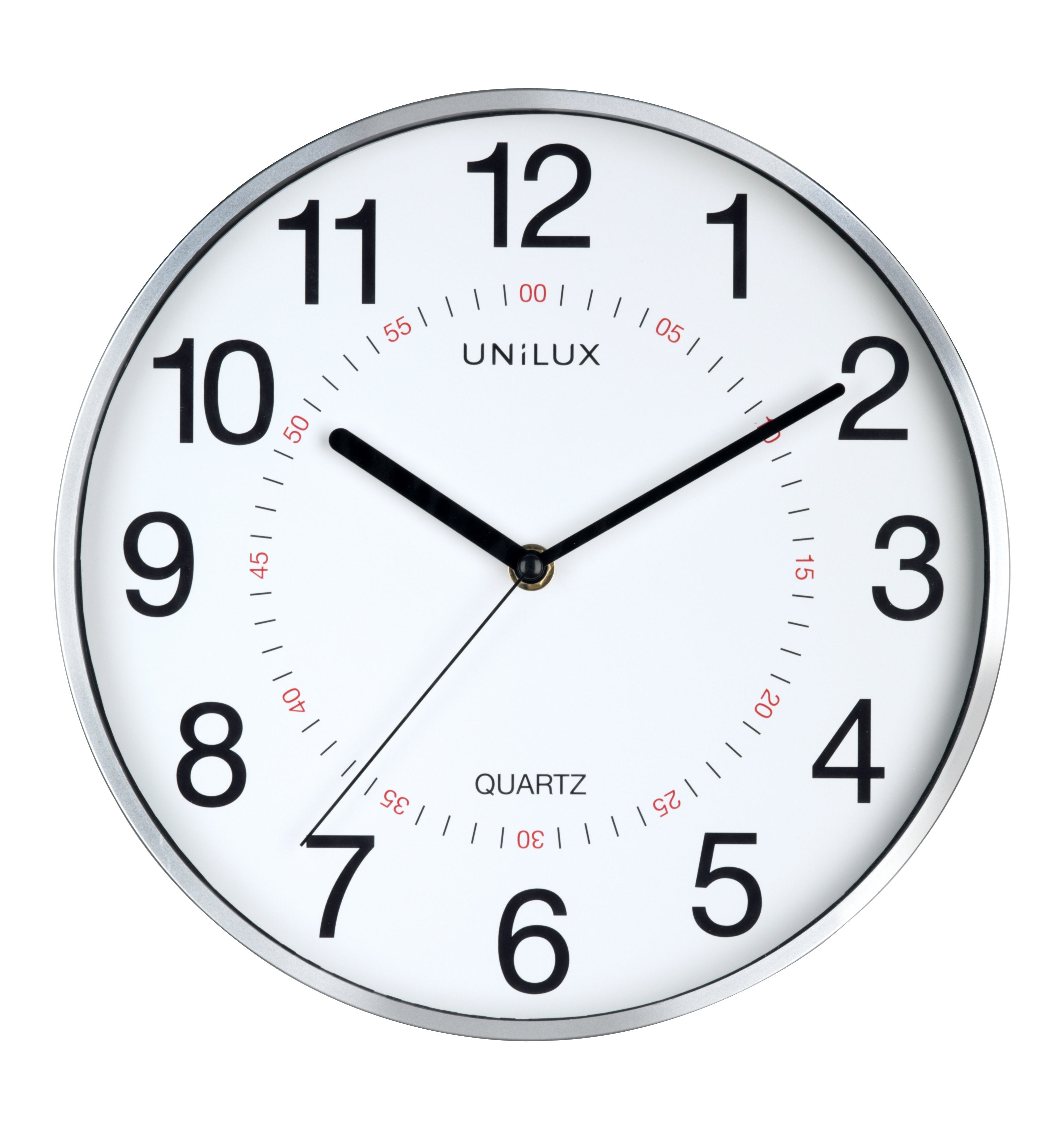 Unilux Aria Wanduhr Metallgris Durchmesser: 305