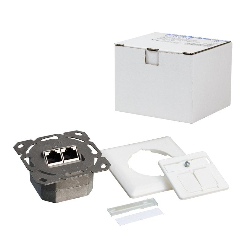 EAN 4052792028645 - LogiLink NP0123 toma de corriente RJ-45 Metálico, Blanco imagen 6