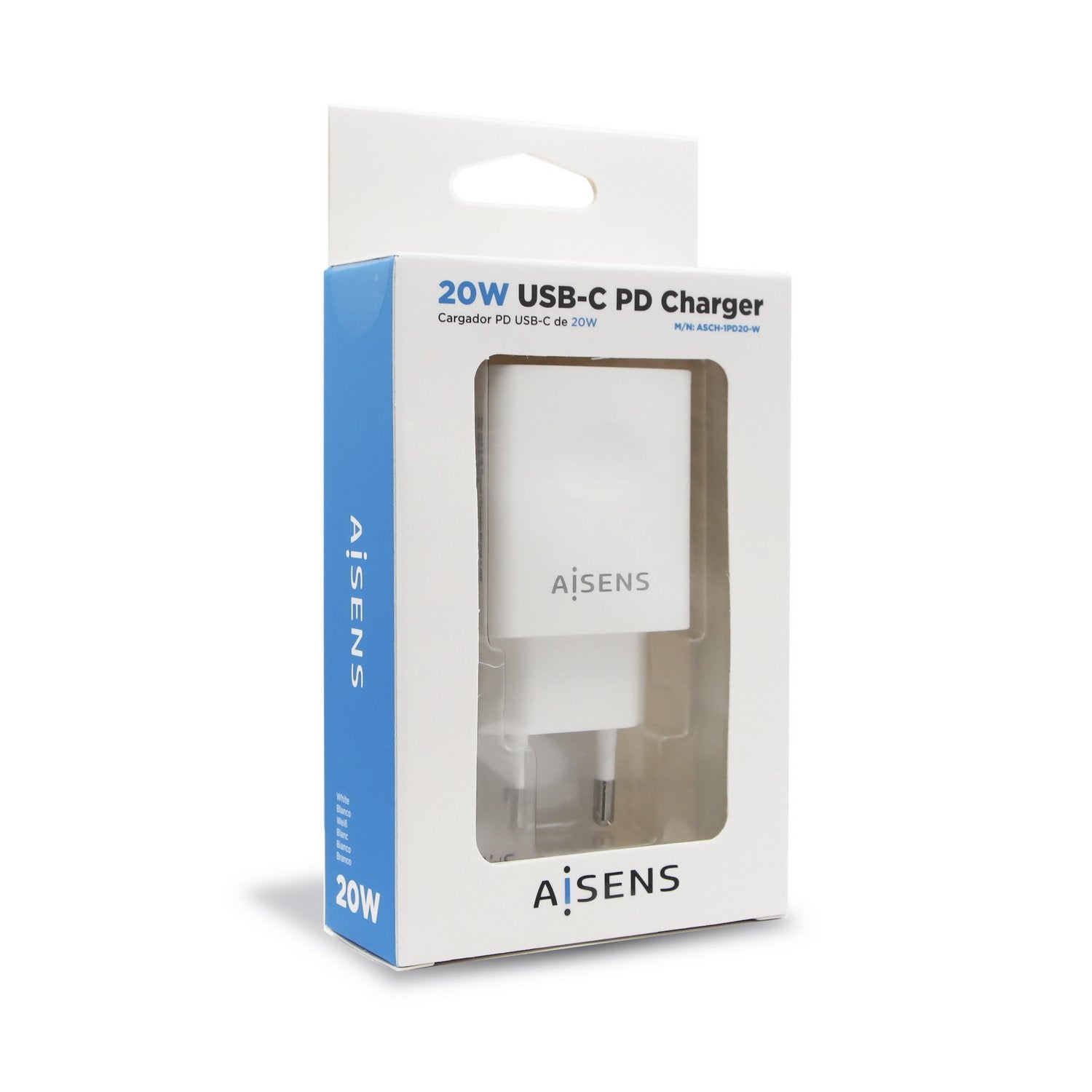 Aisens Cargador Para Smartphone Usb-C Pd3.0 1x Usb-C 20w
