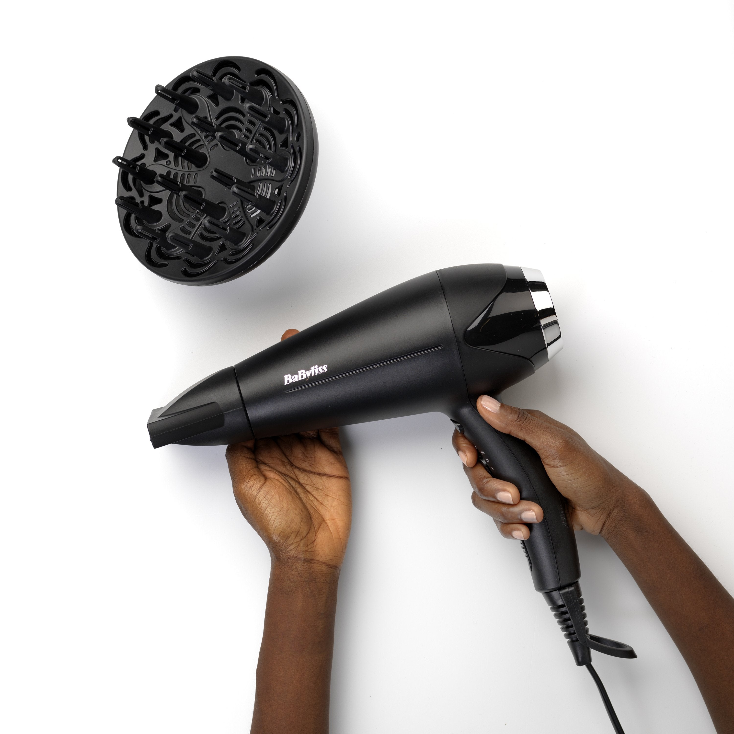 Secador Pelo Dc Babyliss D572de 2200w Difusor Ionico