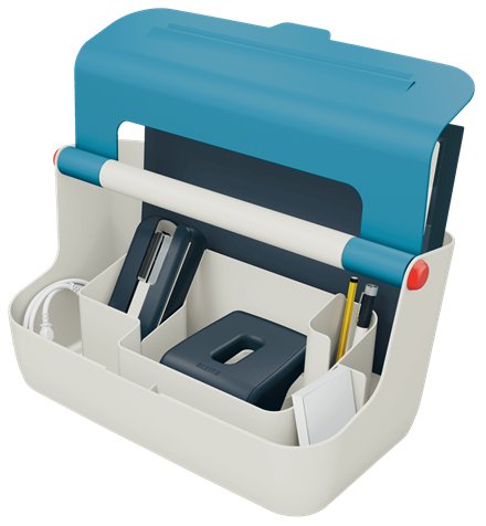 EAN 4002432126200 - Leitz 61250061 caja de almacenaje Rectangular Acrilonitrilo butadieno estireno (ABS) Azul, Blanco imagen 7