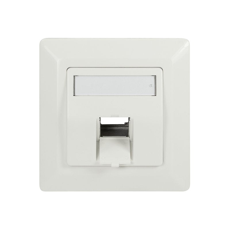 Keystone Faceplate 45° For 1 Module, Blanco Puro