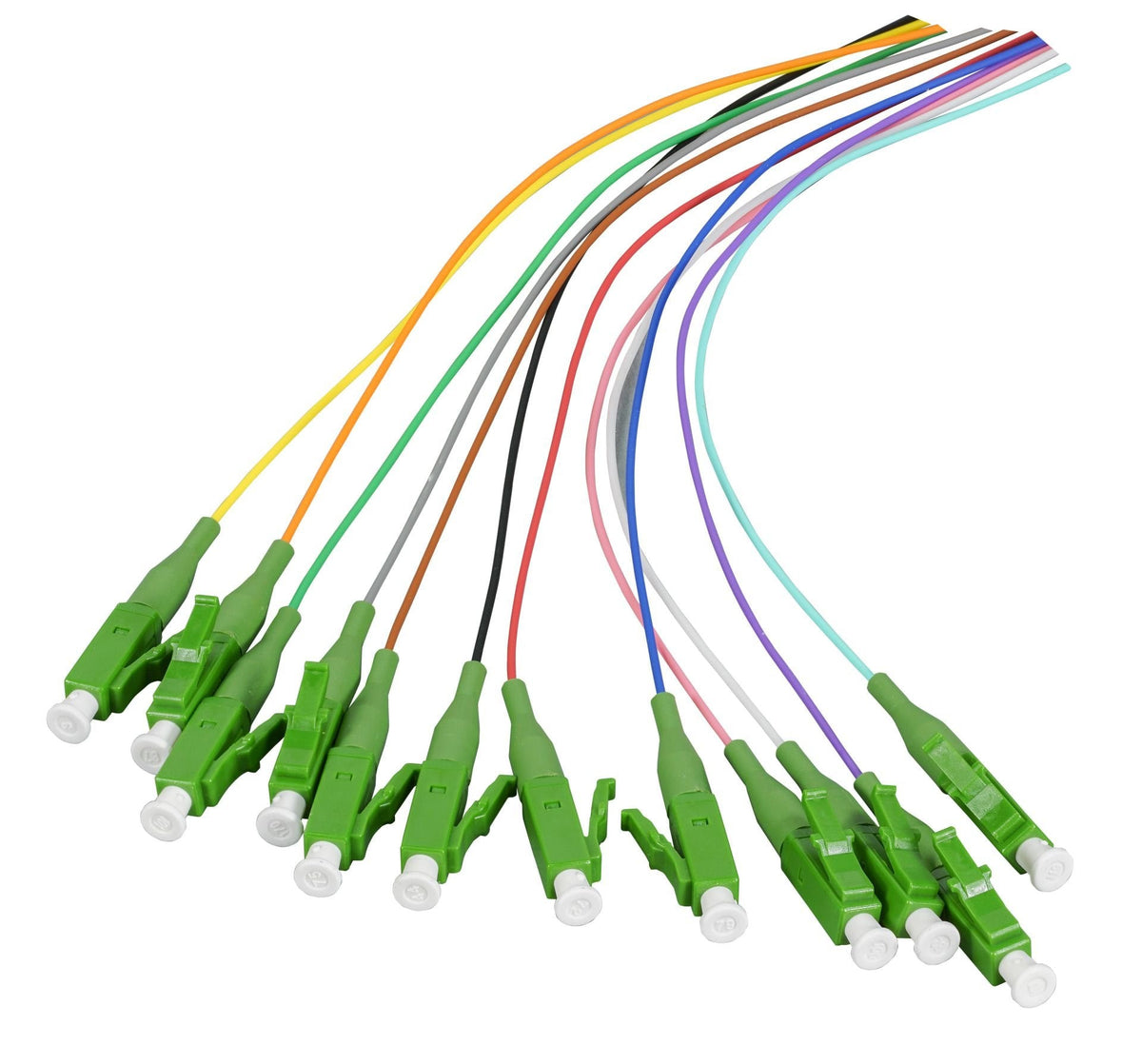 Efb Faserpigtail Lc Apc Os2 G652d De Color Set 2m - 12 Unidades