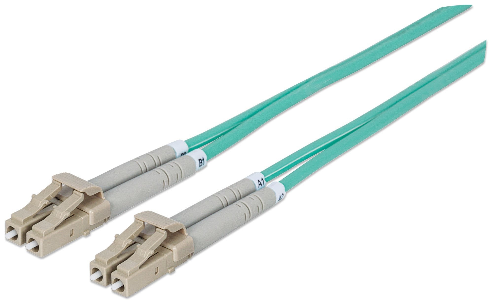 EAN 0766623750080 - Intellinet 750080 Cable de fibra óptica e InfiniBand 5 m LC Color aguamarina imagen 1