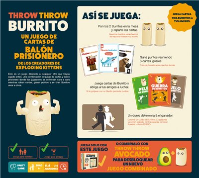 Juego De Mesa Asmodee Throw Throw Burrito Pegi 7