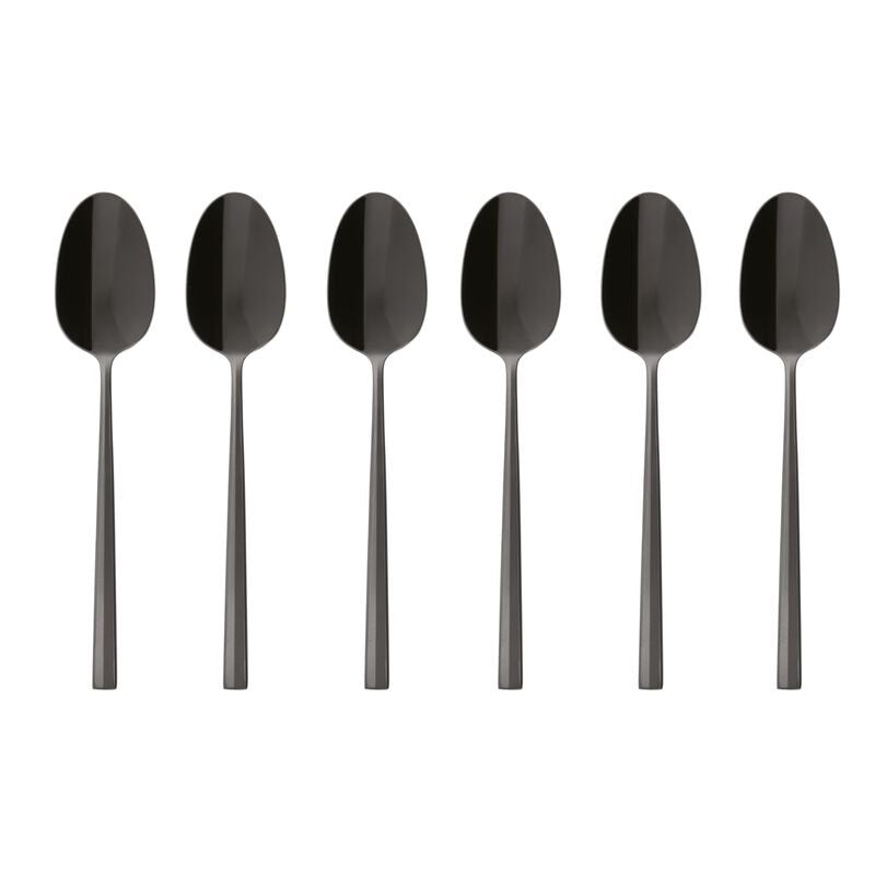 EAN 8014808351112 - Sambonet Rock Cuchara de café Acero inoxidable Negro, Espejo 6 pieza(s) imagen 1