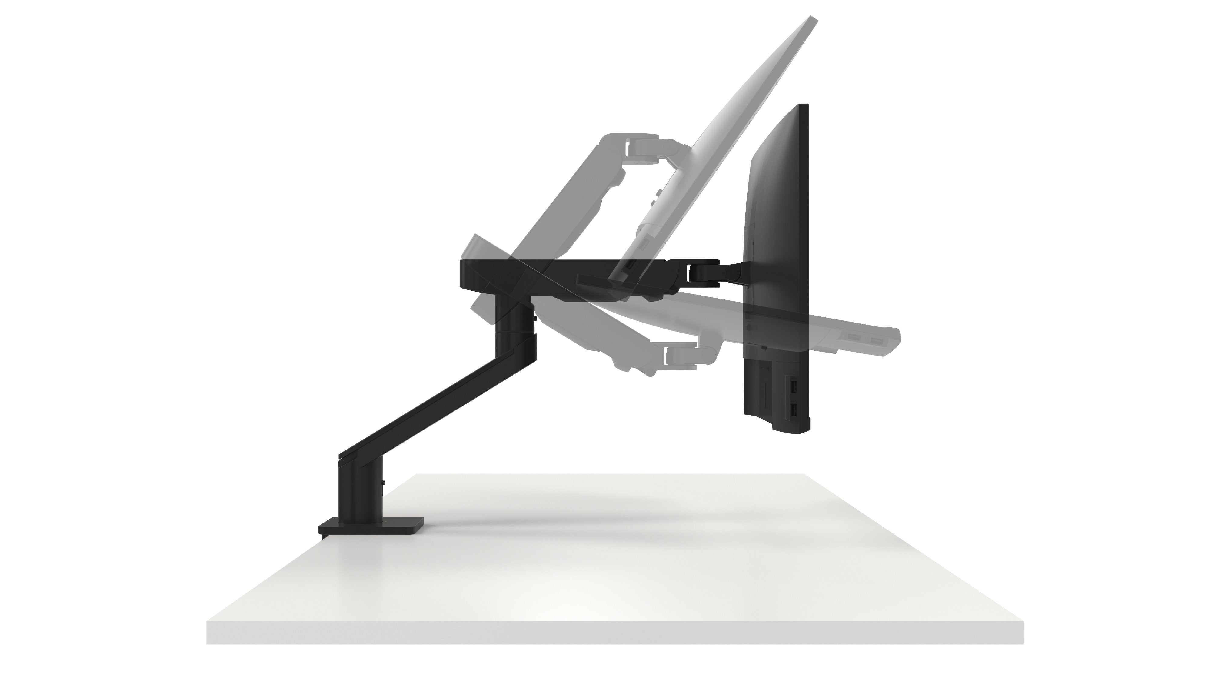 Single Monitor Arm For 19" To 38" Displays