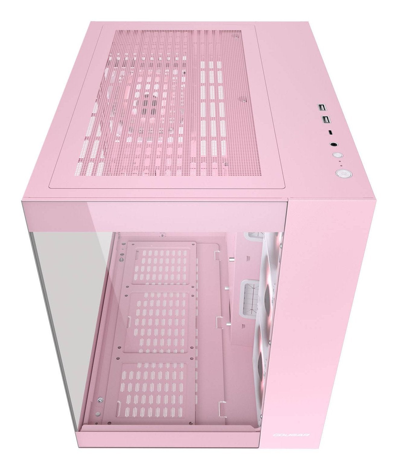 Cougar Caja Midi-Tower, Fv150 Argb, Rosa