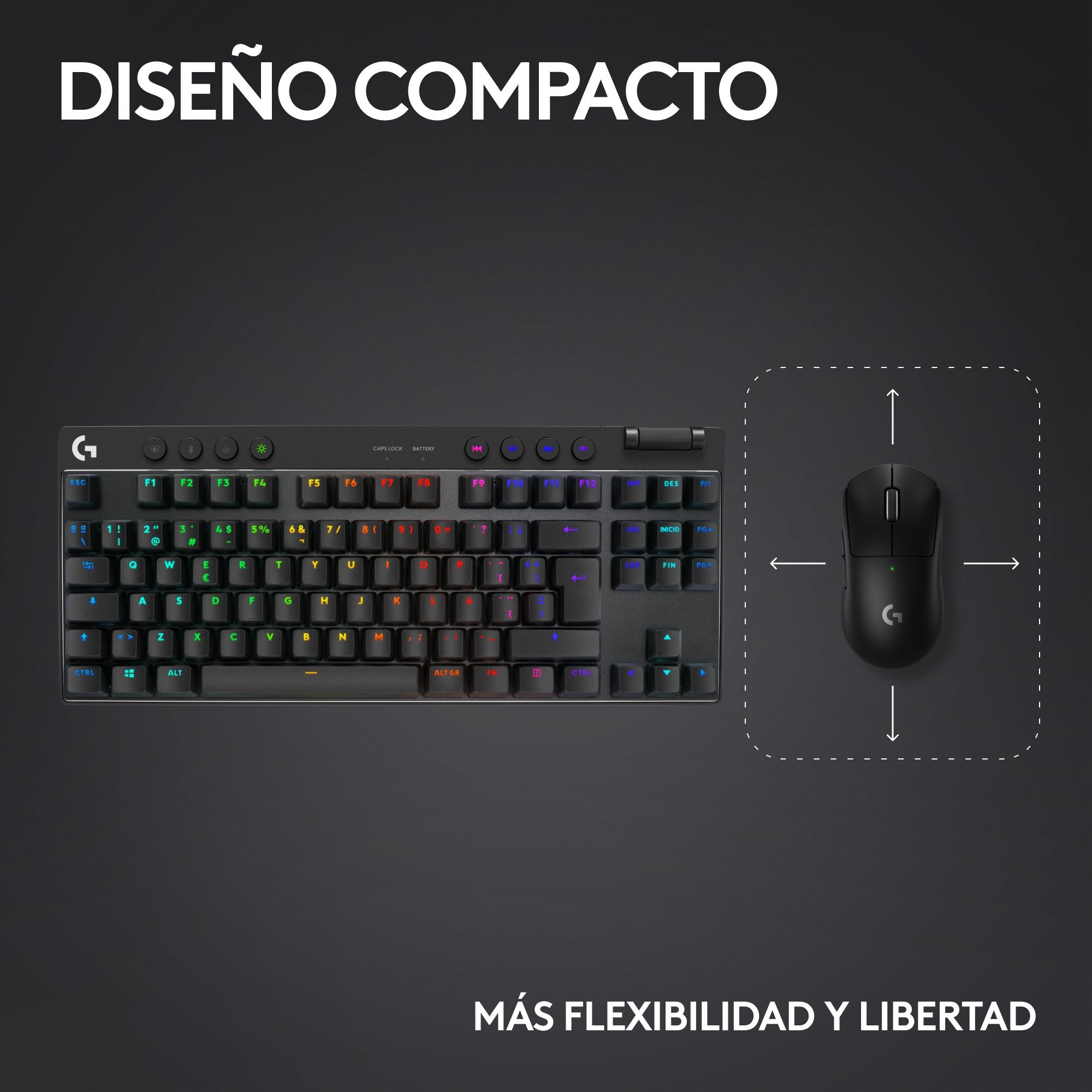 EAN 5099206113398 - Logitech G 920-012129 teclado Juego RF Wireless + Bluetooth QWERTY Español Negro imagen 13