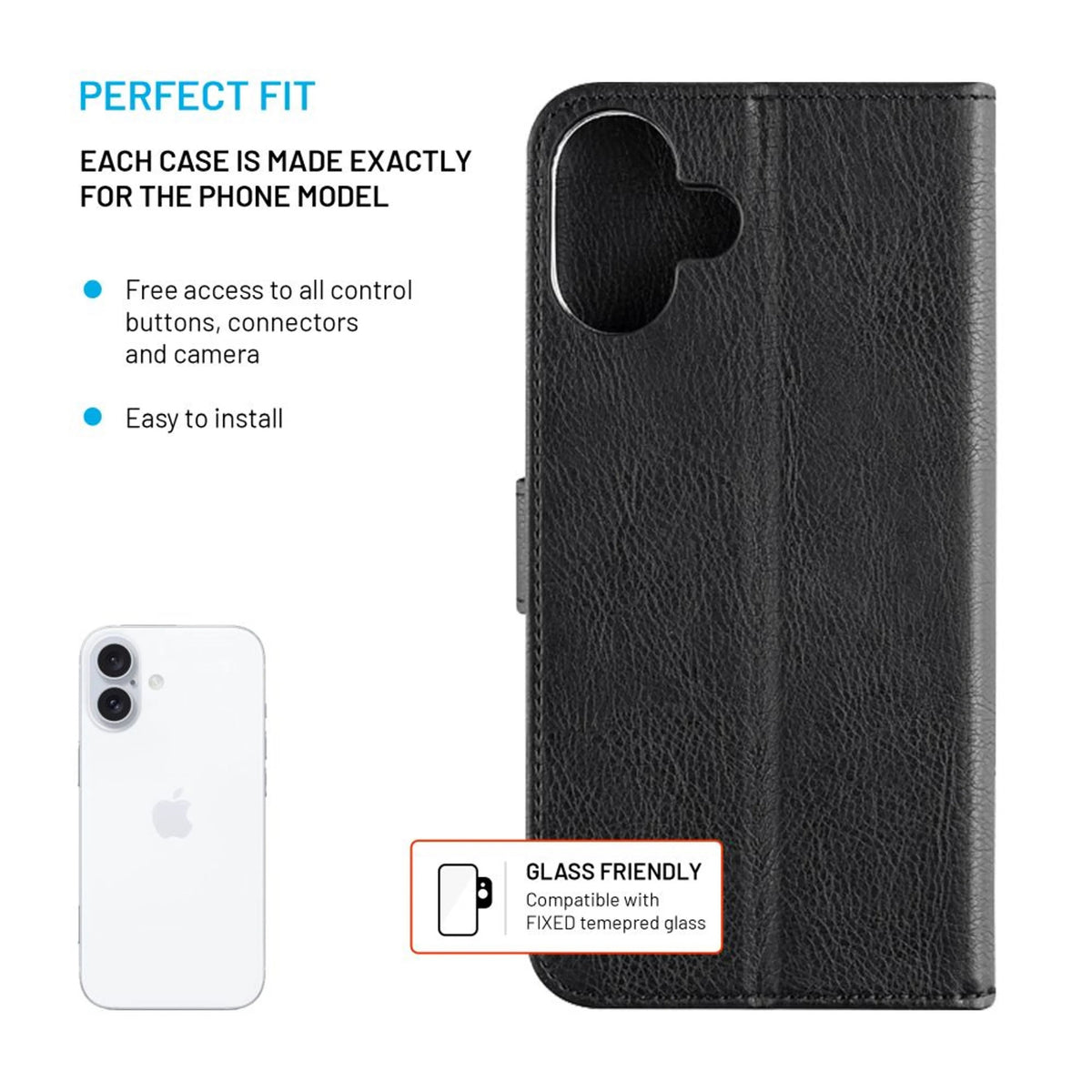 EAN 8591680170043 - FIXED Opus funda para teléfono móvil 15,5 cm (6.1") Folio Negro imagen 3