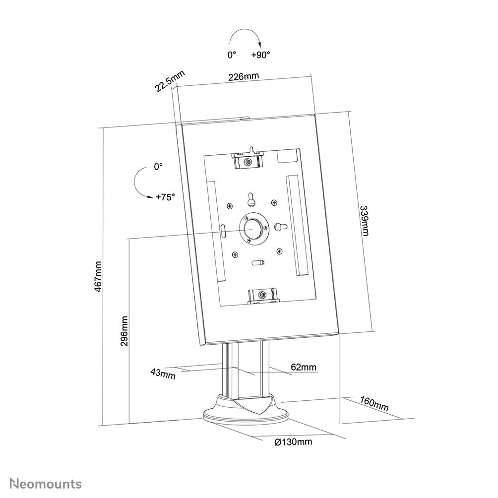 EAN 8717371449322 - Neomounts DS15-640WH1 soporte de seguridad para tabletas Blanco 27,9 cm (11") imagen 18