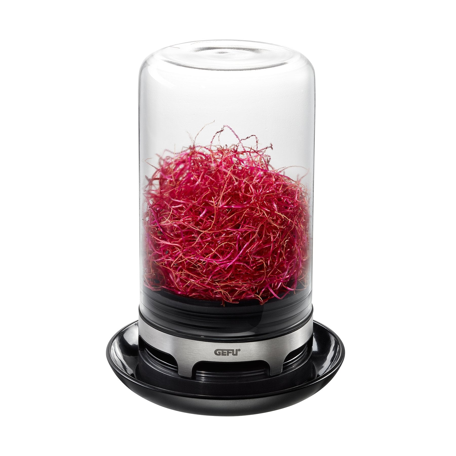 Gefu 18910 Jarra Acrilonitrilo Butadieno Estireno (Abs), Vidrio, Silicona, Acero Inoxidable Negro