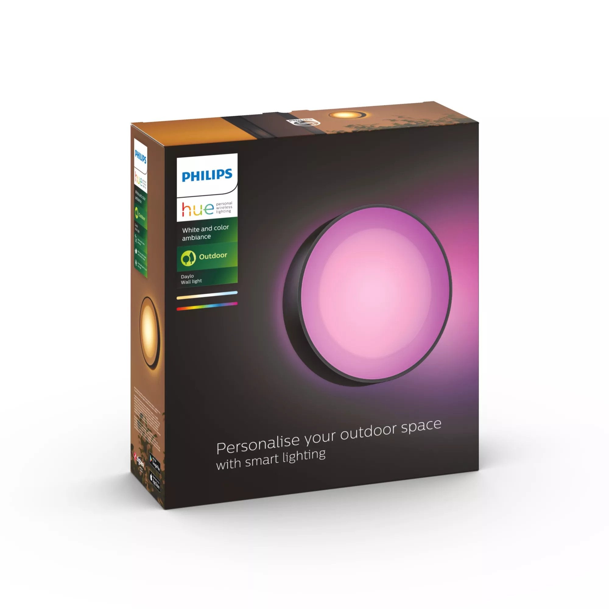 Philips Hue White And Color Ambiance Aplique Mural Para Exteriores Daylo