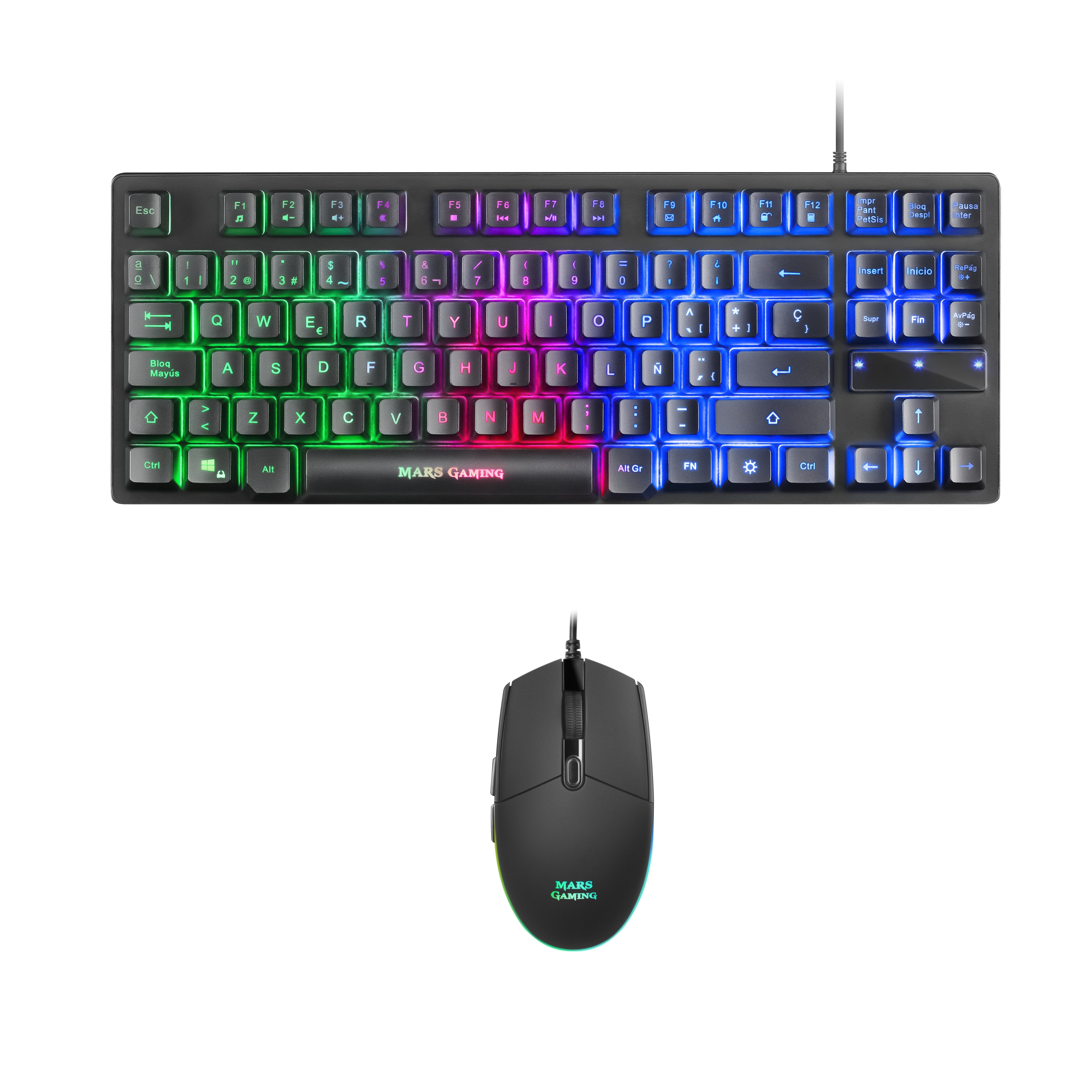 EAN 4710562755442 - Mars Gaming MCPTKLES teclado Ratón incluido Juego USB imagen 1