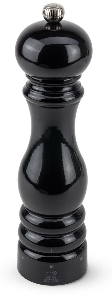 Peugeot Paris Molinillo De Pimienta Madera De Haya Negro Lacado 22 Cm