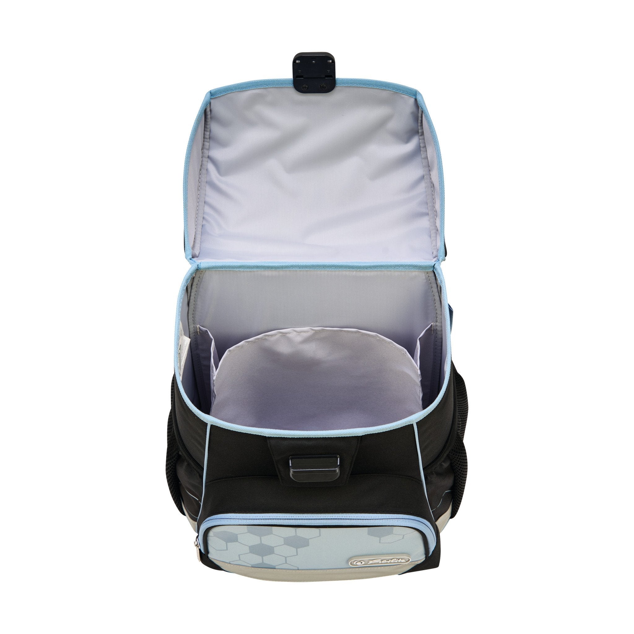 EAN 4008110399737 - Herlitz Loop Plus Cyber Soccer juego de mochila escolar Niño Poliéster Azul, Azul oscuro imagen 3