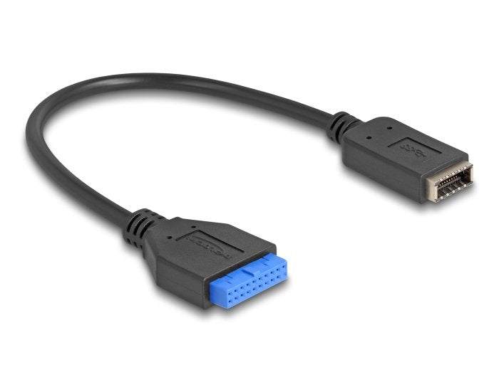 Delock 65100 Conector De Pin Usb 5 Gbps Hembra A Llave A Usb Tipo-E Interna Hembra De 25 Cm