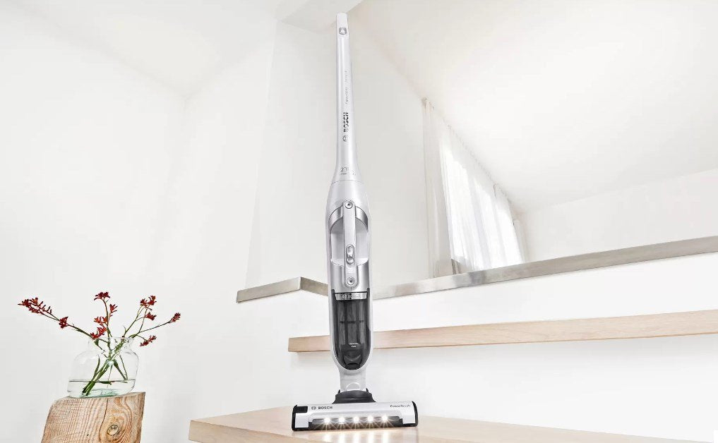 Aspiradora Bosch Serie 4 Bch3p2301 De Pie Y Escoba Eléctrica Aspiradora Escoba 2 En 1 Batería Secar Sin Bolsa 0,4 L Blanco