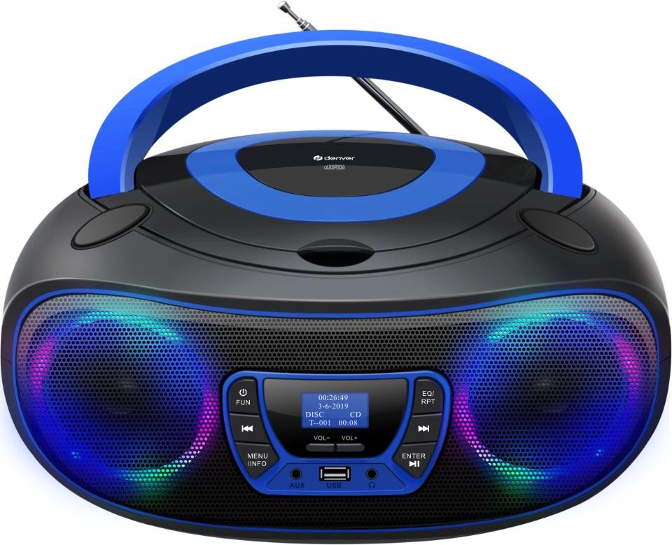 EAN 5706751079979 - Denver TDB-212BU Azul Reproductor de CD portátil imagen 1