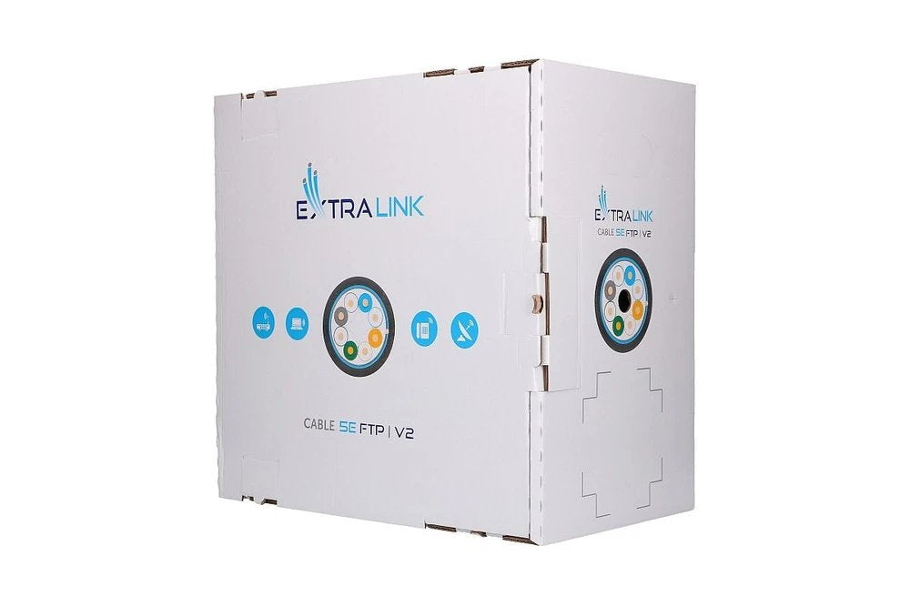Cable Extralink Cat5e Ftp (F/Utp) V2 Outdoor Twisted Pair 100m