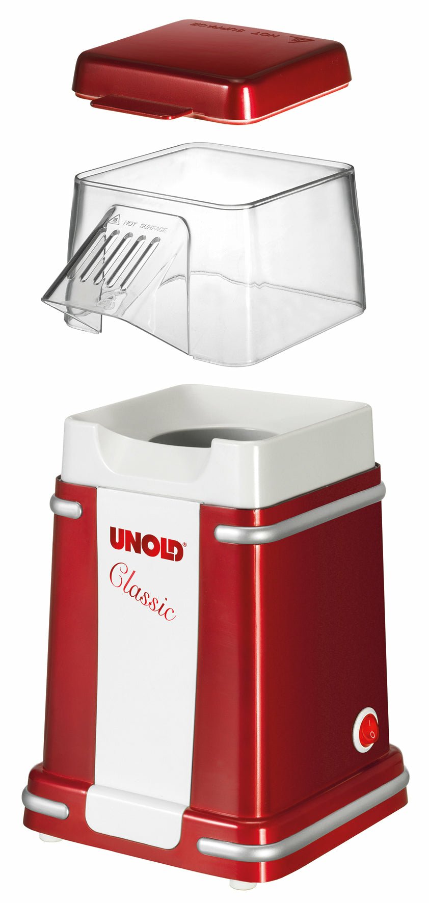 Unold Classic Palomitas De Maiz Poppers Rojo, Plata, Blanco 900 W